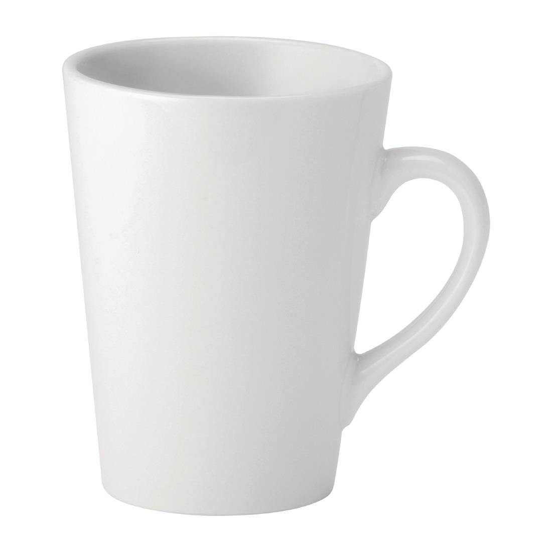 Utopia Pure White Latte Mugs 340ml (Pack of 24) - DY337 Utopia Crockery Utopia   