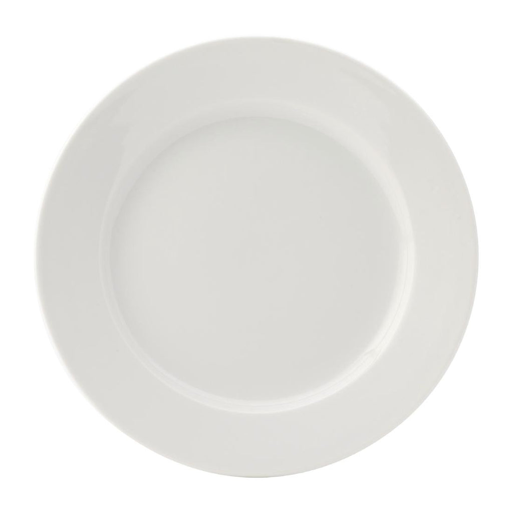 Utopia Titan Winged Plates White 190mm (Pack of 6) - DY341 Plates Utopia