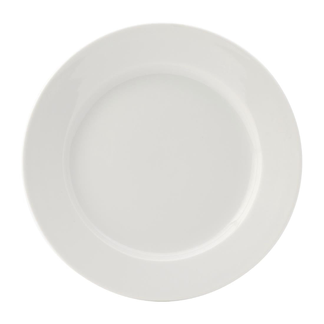 Utopia Titan Winged Plates White 190mm (Pack of 6) - DY341 Plates Utopia