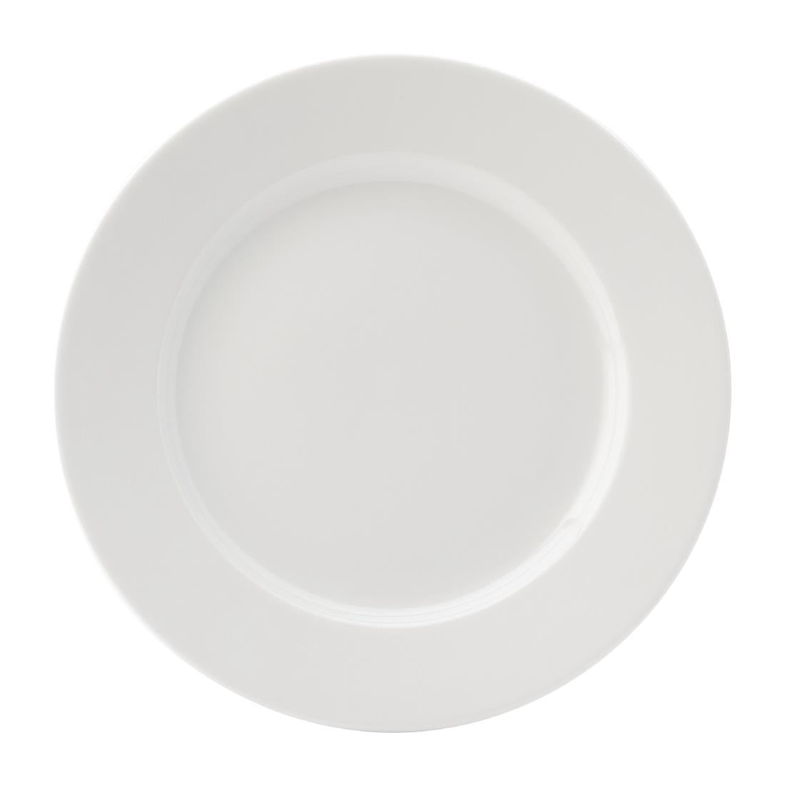 Utopia Titan Winged Plates White 260mm (Pack of 6) - DY344 Plates Utopia