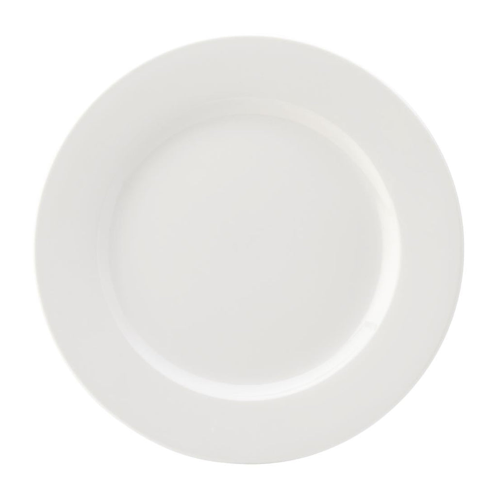 Utopia Titan Winged Plates White 280mm (Pack of 6) - DY345 Plates Utopia