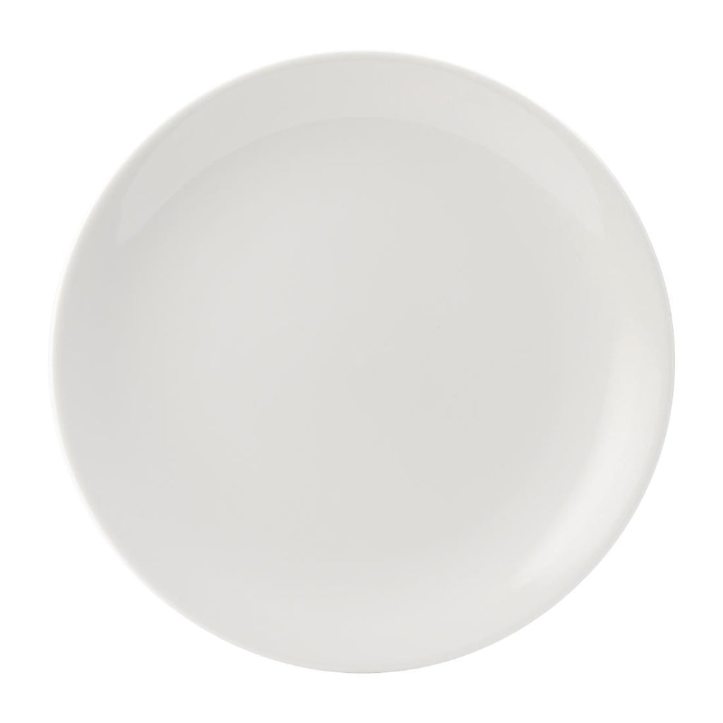 Utopia Titan Coupe Plates White 240mm (Pack of 24) - DY351 Plates Utopia