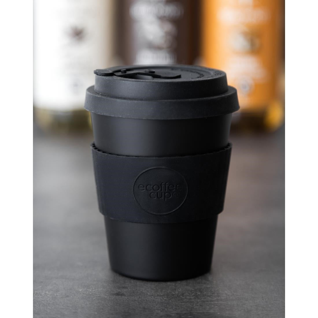 ecoffee cup Reusable Coffee Cup Kerr & Napier Black 12oz - DY487  ecoffee cup   