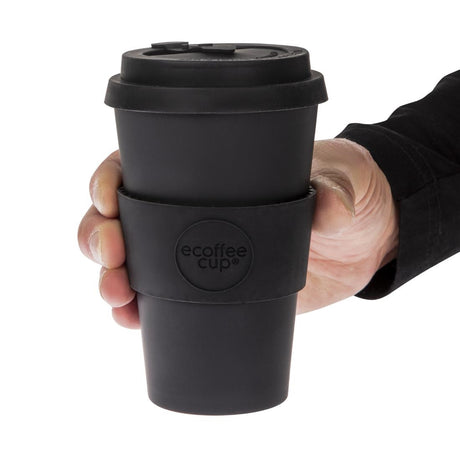 ecoffee Cup Reusable Coffee Cup Kerr & Napier Black 14oz - DY493  ecoffee cup   