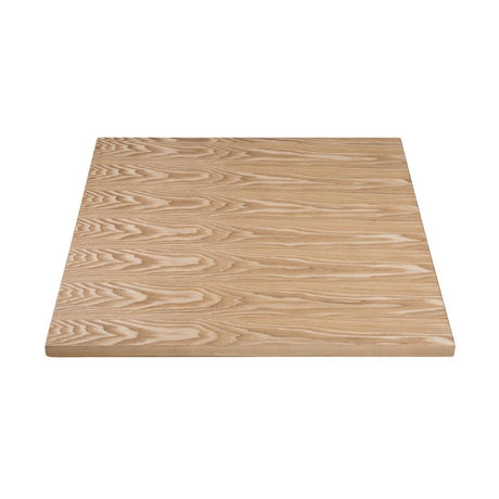 Bolero Pre-drilled Square Table Top Natural Ash Veneer 700mm - DY717 Wood Effect Table Tops Bolero   
