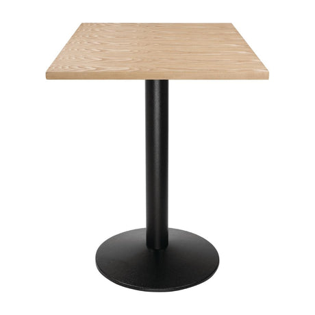 Bolero Pre-drilled Square Table Top Natural Ash Veneer 700mm - DY717 Wood Effect Table Tops Bolero   