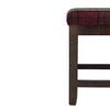 Bolero Dale Low Stools Claret Tartan (Pack of 2) - DY720 Faux Leather Bar Stools Bolero   
