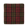 Bolero Dale Low Stools Claret Tartan (Pack of 2) - DY720 Faux Leather Bar Stools Bolero   