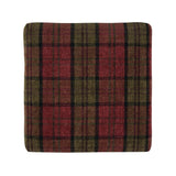 Bolero Dale Low Stools Claret Tartan (Pack of 2) - DY720 Faux Leather Bar Stools Bolero   