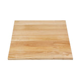 Bolero Pre-drilled Square Table Top Natural 700mm - DY737 Wood Effect Table Tops Bolero   