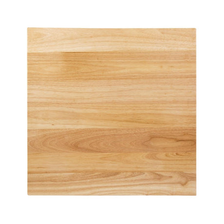 Bolero Pre-drilled Square Table Top Natural 700mm - DY737 Wood Effect Table Tops Bolero   