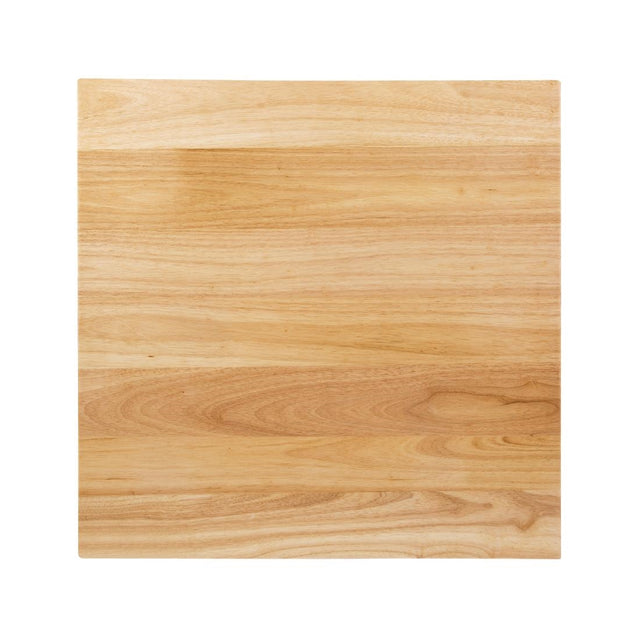 Bolero Pre-drilled Square Table Top Natural 700mm - DY737 Wood Effect Table Tops Bolero   