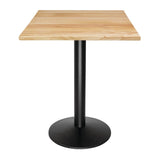 Bolero Pre-drilled Square Table Top Natural 700mm - DY737 Wood Effect Table Tops Bolero   