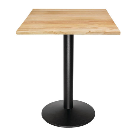 Bolero Pre-drilled Square Table Top Natural 700mm - DY737 Wood Effect Table Tops Bolero   