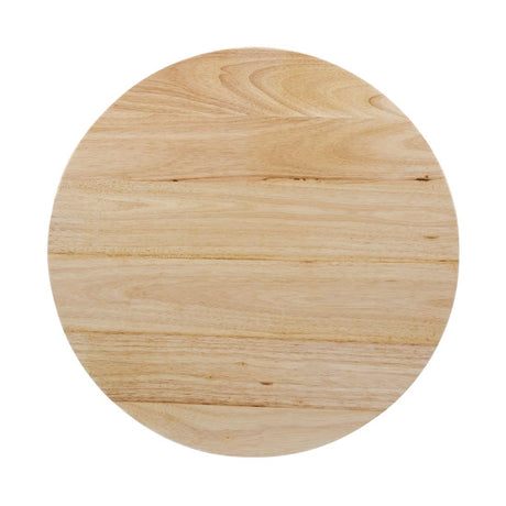 Bolero Pre-drilled Round Tabletop Natural 600mm - DY738 Wood Effect Table Tops Bolero   