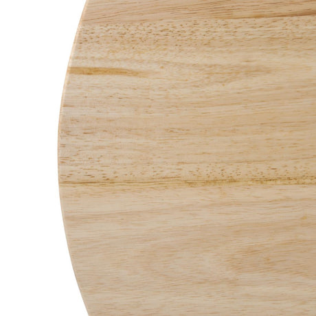 Bolero Pre-drilled Round Tabletop Natural 600mm - DY738 Wood Effect Table Tops Bolero   