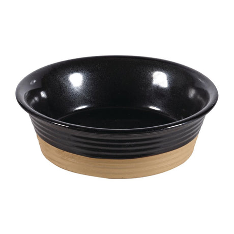 Churchill Black Igneous Stoneware Pie Dish 160mm (Pack of 6) - DY784 Churchill Art de Cuisine Churchill   