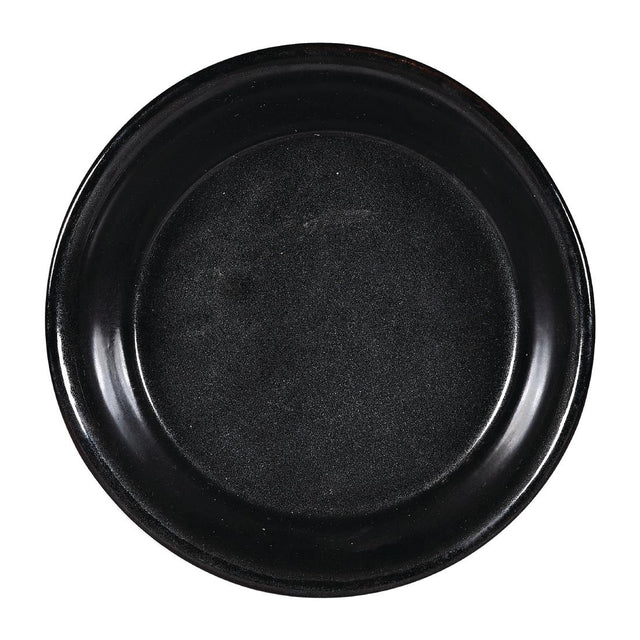 Churchill Black Igneous Stoneware Pie Dish 160mm (Pack of 6) - DY784 Churchill Art de Cuisine Churchill   