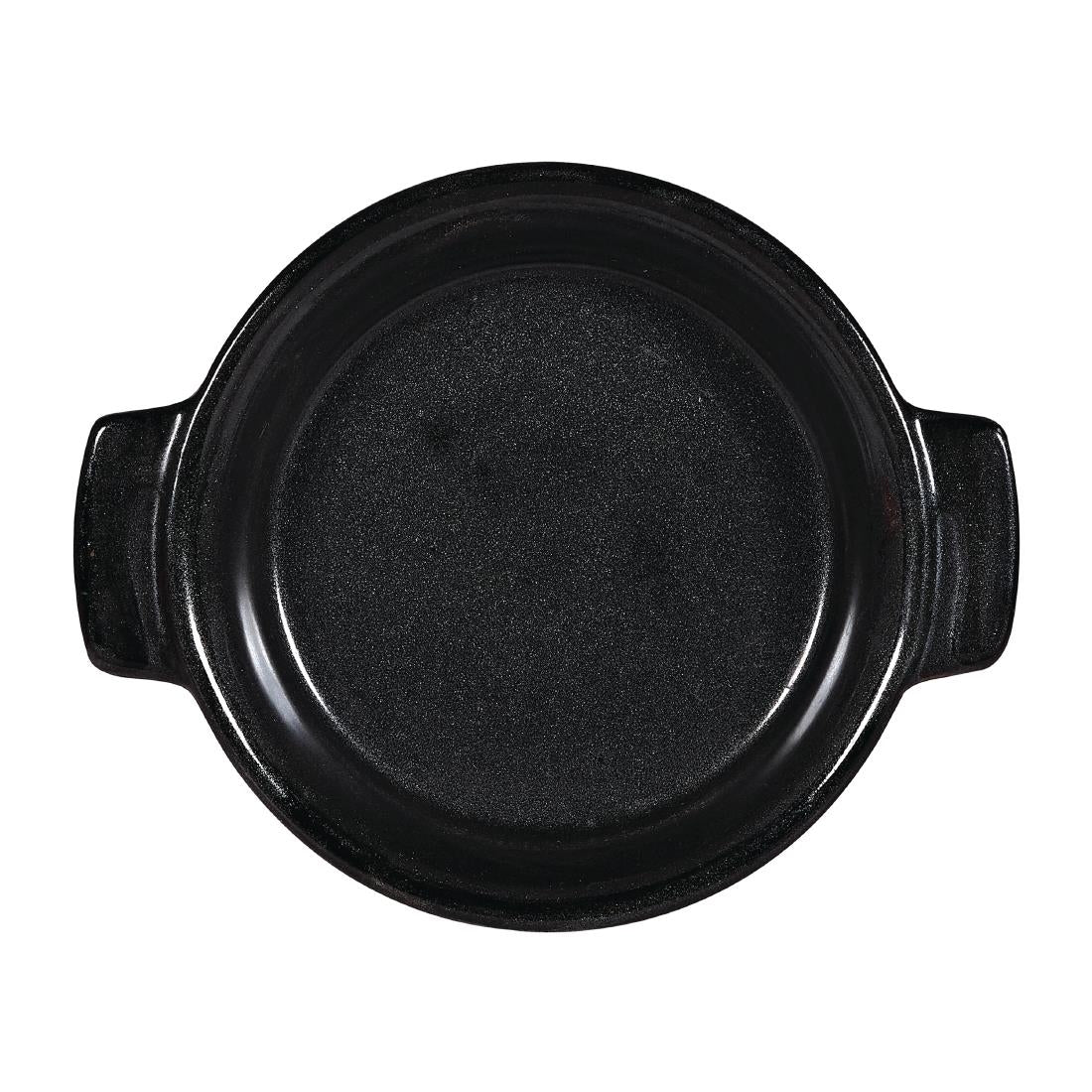 Churchill Black Igneous Stoneware Individual Dish 140mm (Pack of 6) - DY785 Churchill Art de Cuisine Churchill   
