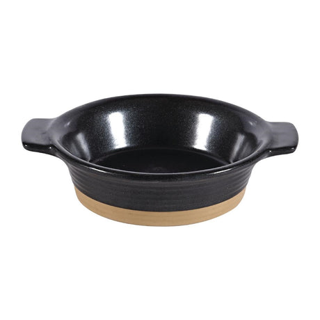 Churchill Black Igneous Stoneware Individual Dish 140mm (Pack of 6) - DY785 Churchill Art de Cuisine Churchill   
