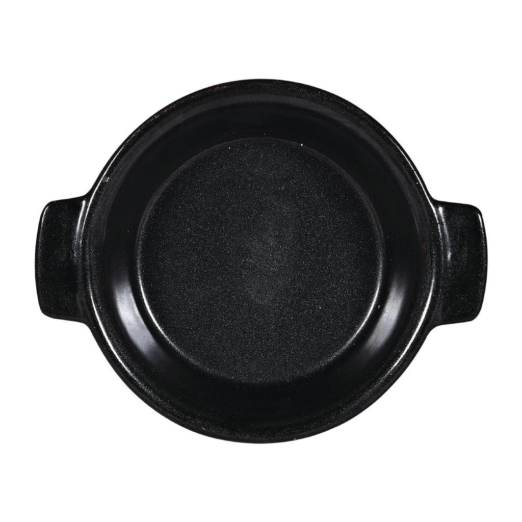 Churchill Black Igneous Stoneware Individual Dish 120mm (Pack of 6) - DY786 Churchill Art de Cuisine Churchill   