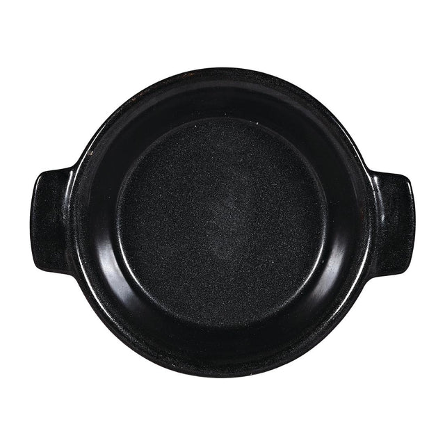 Churchill Black Igneous Stoneware Individual Dish 120mm (Pack of 6) - DY786 Churchill Art de Cuisine Churchill   