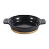 Churchill Black Igneous Stoneware Individual Dish 120mm (Pack of 6) - DY786 Churchill Art de Cuisine Churchill   