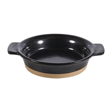 Churchill Black Igneous Stoneware Individual Dish 120mm (Pack of 6) - DY786 Churchill Art de Cuisine Churchill   