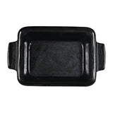 Churchill Black Igneous Stoneware Rectangle Dish 170mm (Pack of 6) - DY787 Churchill Art de Cuisine Churchill   