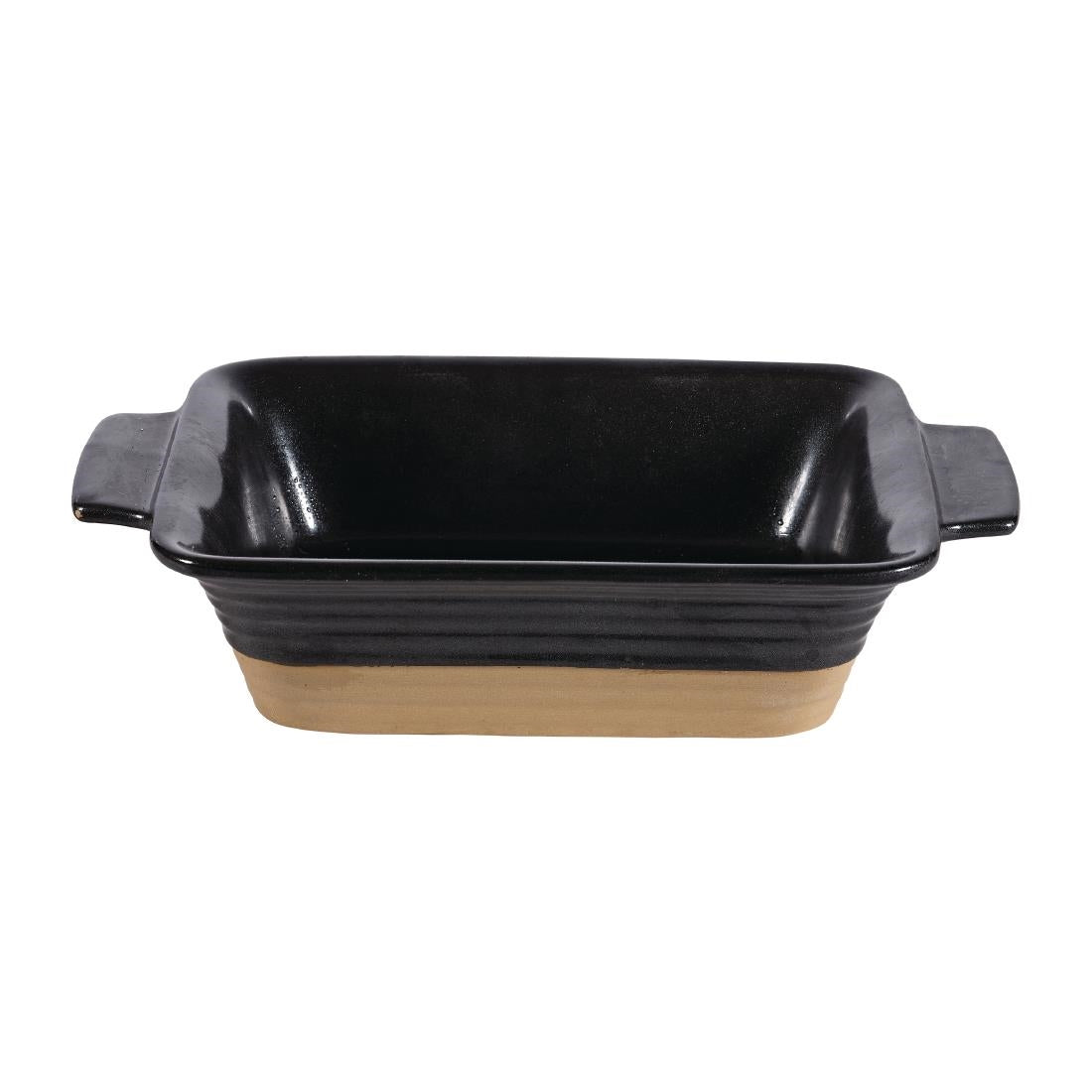 Churchill Black Igneous Stoneware Rectangle Dish 170mm (Pack of 6) - DY787 Churchill Art de Cuisine Churchill   