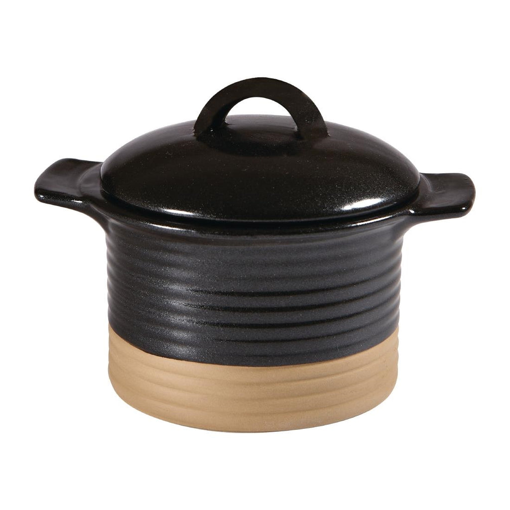 Churchill Black Igneous Cocotte 350ml 12oz (Pack of 6) - DY788 Churchill Art de Cuisine Churchill   