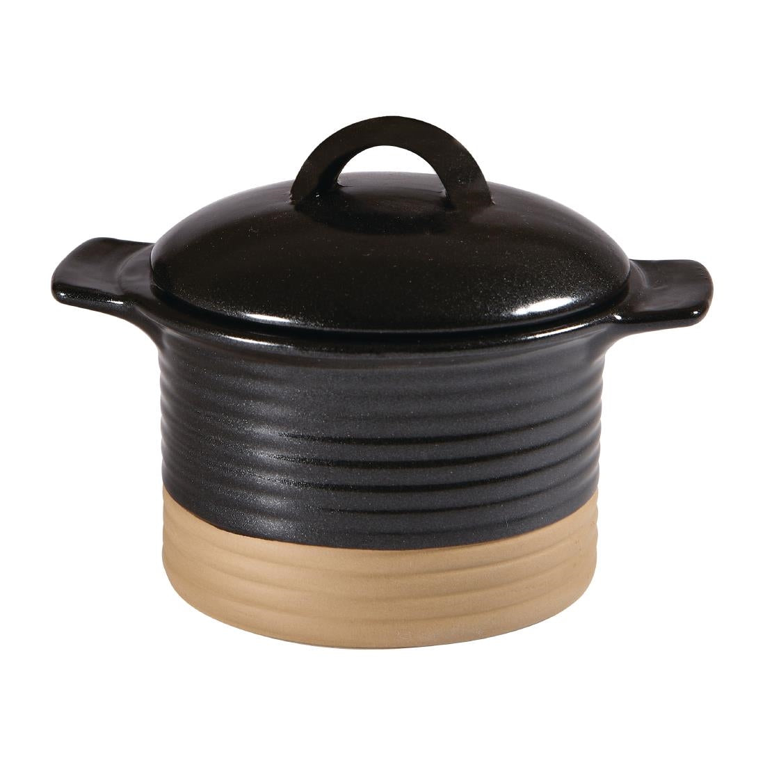 Churchill Black Igneous Cocotte 350ml 12oz (Pack of 6) - DY788 Churchill Art de Cuisine Churchill   