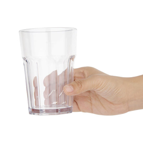 Olympia Kristallon Orleans Tumblers 390ml (Pack of 12) - DY790 Plastic Drinkware Olympia   