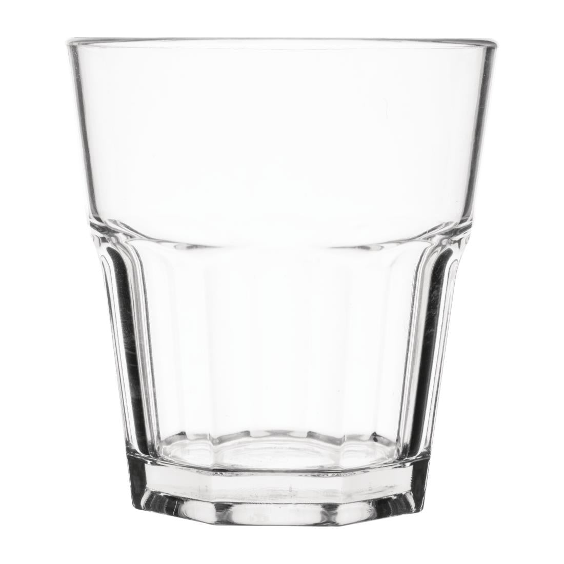 Olympia Kristallon Orleans Rocks Tumblers 250ml (Pack of 12) - DY792 Plastic Drinkware Olympia   