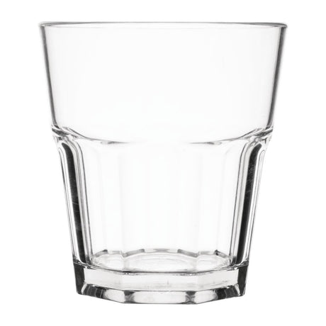 Olympia Kristallon Orleans Rocks Tumblers 250ml (Pack of 12) - DY792 Plastic Drinkware Olympia   