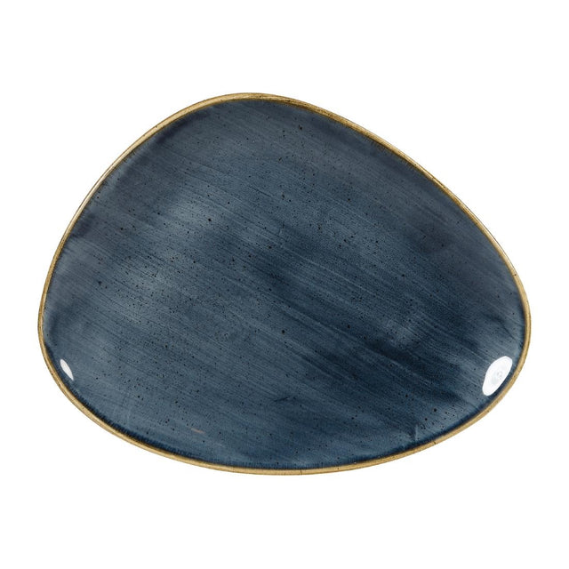 Churchill Stonecast Triangular Plates Blueberry 265mm (Pack of 12) - DY795 Plates Churchill