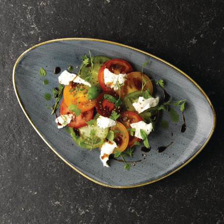 Churchill Stonecast Triangular Plates Blueberry 304mm (Pack of 6) - DY796 Plates Churchill