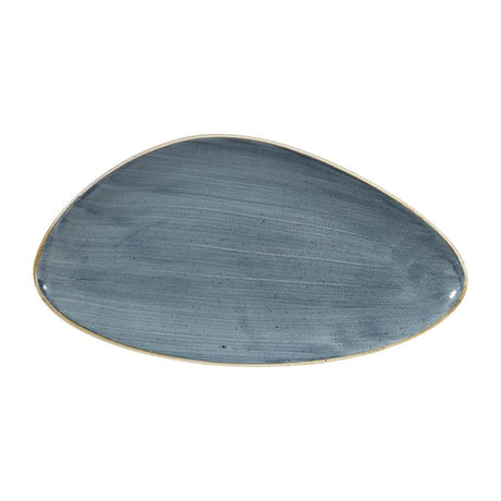 Churchill Stonecast Triangular Plates Blueberry 355mm (Pack of 6) - DY797 Plates Churchill