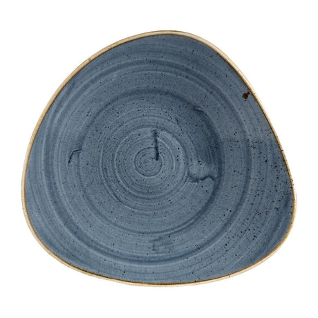 Churchill Stonecast Triangular Shallow Bowls Blueberry 272mm (Pack of 12) - DY799 Bowls Churchill