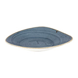 Churchill Stonecast Triangular Shallow Bowls Blueberry 272mm (Pack of 12) - DY799 Bowls Churchill