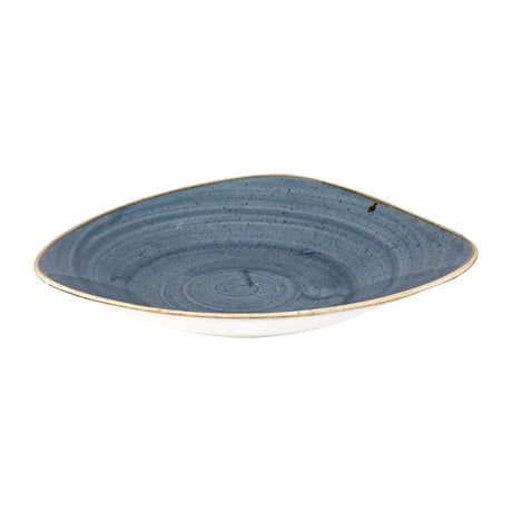 Churchill Stonecast Triangular Shallow Bowls Blueberry 272mm (Pack of 12) - DY799 Bowls Churchill