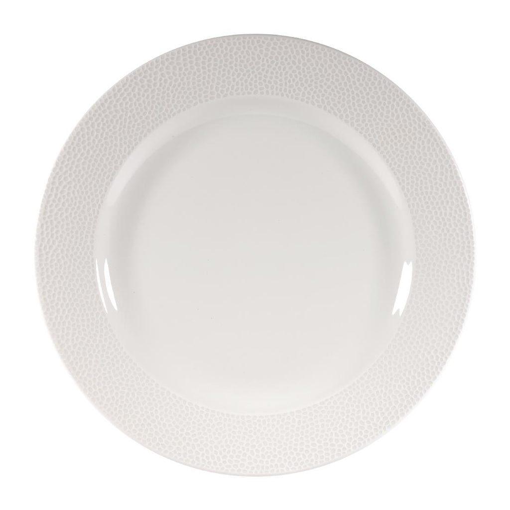 Churchill Isla Footed Plate White 276mm (Pack of 12) - DY832 Plates Churchill