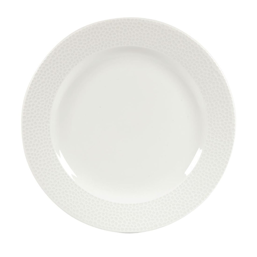 Churchill Isla Footed Plate White 261mm (Pack of 12) - DY833 Plates Churchill