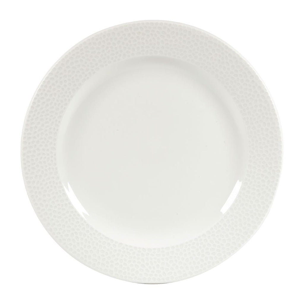 Churchill Isla Footed Plate White 234mm (Pack of 12) - DY834 Plates Churchill