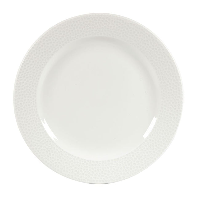 Churchill Isla Footed Plate White 234mm (Pack of 12) - DY834 Plates Churchill