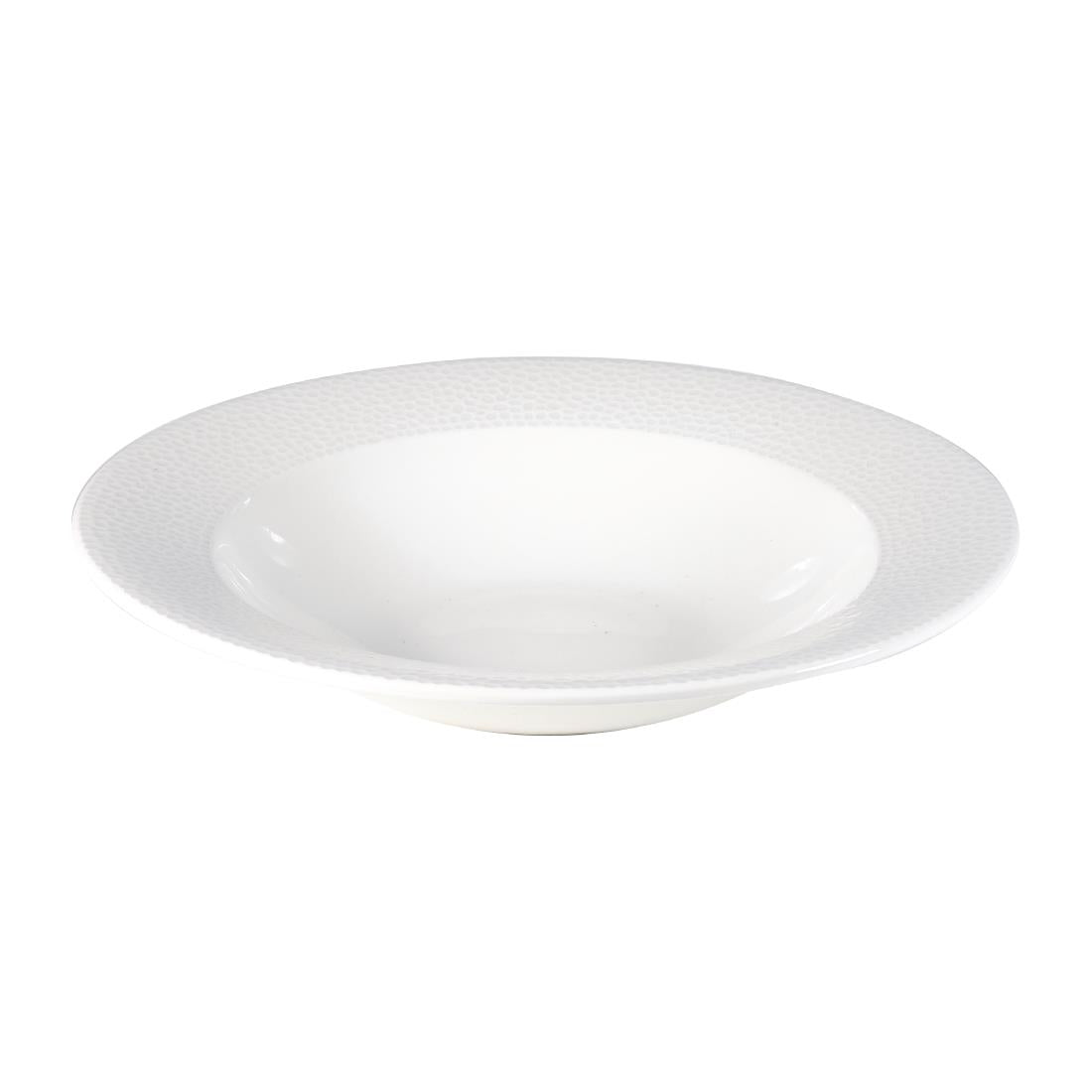 Churchill Isla Rimmed Soup White 249mm (Pack of 12) - DY839 Churchill Super Vitrified Churchill   