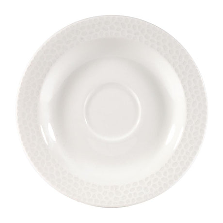 Churchill Isla Saucer White 128mm (Pack of 12) - DY842 Churchill Super Vitrified Churchill   