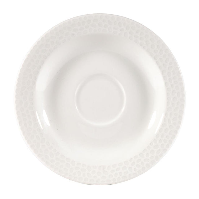 Churchill Isla Saucer White 128mm (Pack of 12) - DY842 Churchill Super Vitrified Churchill   