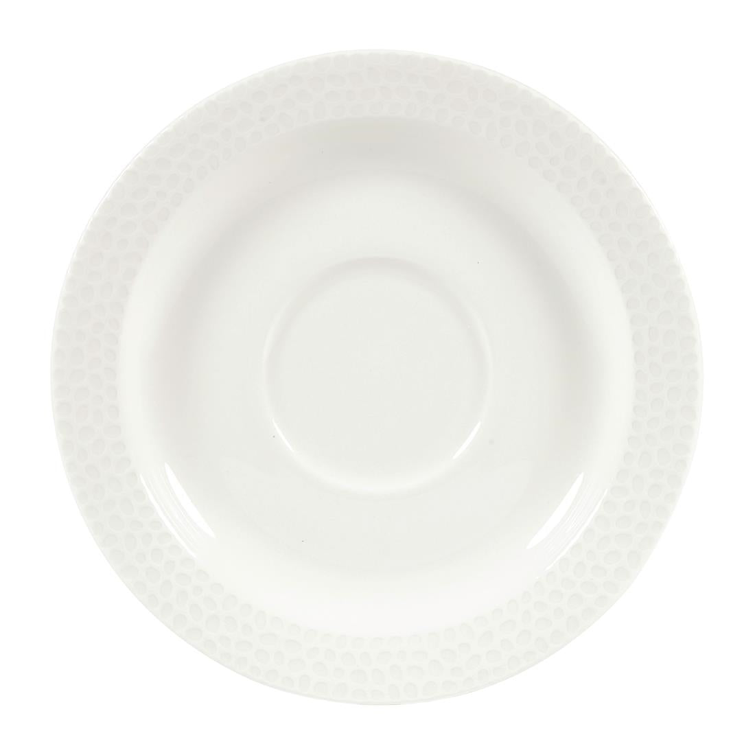 Churchill Isla Saucer White 150mm (Pack of 12) - DY843 Churchill Super Vitrified Churchill   