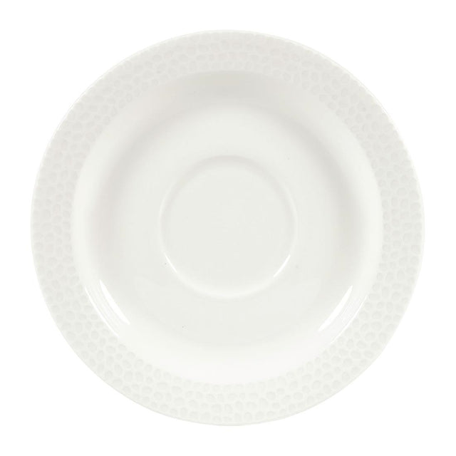 Churchill Isla Saucer White 150mm (Pack of 12) - DY843 Churchill Super Vitrified Churchill   